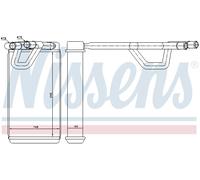 NISSENS 72208 Heater matrix