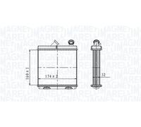MAGNETI MARELLI 350218465000 Heater matrix