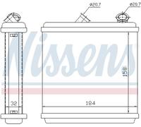 NISSENS 72635 Heater matrix