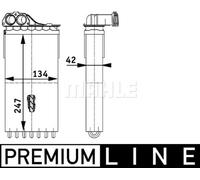 New Heat Exchanger, interior heating for PEUGEOT:307,307 CC,307 SW,307 Break