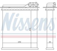 NISSENS 73363 Heater matrix