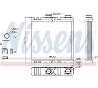 Heat Exchanger, interior heating NISSENS 73342 for LAGUNA III (BT0/1) 2 2007-