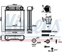 Nissens Heater matrix 707216 – for Renault Smart (Twingo III, Fortwo Coupe)