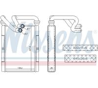 NISSENS 707094 Heater matrix