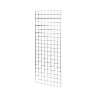 New Heavy Duty 5ft High X 2ft Wide Grid Mesh Wall Mesh Chrome (1)