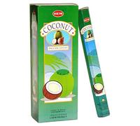 New: Hem Coconut Hexa Incense Stick, 6packs X 20 Sticks= 120 Sticks