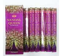 New: Hem Sandal Queen Hexa Incense Stick, 6packs X 20 Sticks= 120 Sticks