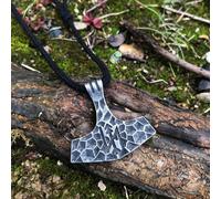New High Quality Stainless Steel Nordic Thor Hammer Viking Rune Ancient Tin Pendant Necklace For Men And Women Jewelry Gifts