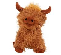 New Highland Cow Doorstop - Brown | Cute Animal Door Stopper for Home | Decorative & Practical Weighted Polyester Cow Design N-32
