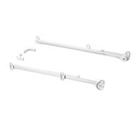 New HJÄLPA Pull-Out Rail for Baskets, Pack of 2 white, 55 cm with Hadiz free Shoe bag