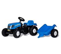 Rolly Kid New Holland Ride-On Tractor & Trailer