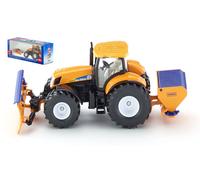 New Holland Tractor With Snow Plow And Salt Spreader 1:50 Model SIKU