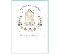 New Home Card - (PR-6263) - From The Jasmine Range - Embossed With A Foil Finish