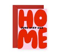 New Home Card - “Your Very Own” - Fun and Modern Housewarming Card for Friends, Family, First-Time Buyers, Brother, Sister, Son, Daughter, Niece, Nephew - Large Text - Comes with Stickers