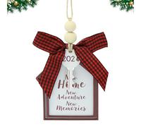 New Home Christmas Decoration, 2024 First Christmas New Home Ornament for Xmas Tree Decorations Wooden Xmas Bauble Gift for Xmas Party Family Decor A7XJZSFX (C-24)