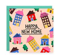 New Home Congratulations Card, Colourful Housewarming, Moving House, New Place, Congrats, For Friends and Family
