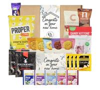 New Home Gift - House Warming Hamper Includes 22 items, Postcard, Herbal Tea, Sweets, Biscuits, Chocolate, Popcorn, Nuts, New Home Hamper. House Warming Gifts new home