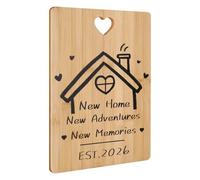 New Home Gifts,Bamboo Cutting Board, House Warming Gifts New Home for Couple, Family, Colleagues and Friends，Welcome Them Back, Ideal Kitchen Present