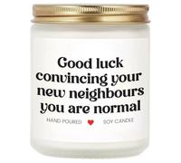 New Home Gifts, Handmade New Home Candle for Women Men, Lavender Natural Soy Wax Scented Candles, Funny Housewarming Gifts for Friend, Couple, Family, Bestie
