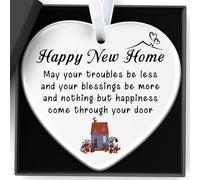 New Home Gifts House Warming Gifts New Home Ceramic Ornament With Gift Box For Send Keepsake Decorations For Couples,Women,Families,Teacher,Companion,Colleagues,Homeowners Housewarming the Gift