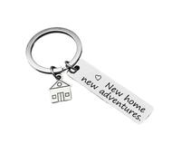 New home new adventures housewarming real estate company gift keychain