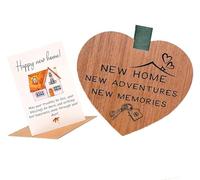 New Home New Adventures New Memories, Hanging Ornament with Greeting Card & Envelope, House Warming Gift