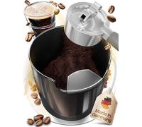 NEW: Homeffect® Coffee Knock Box with Improved Handling - Innovative Espresso & Coffee Machine Accessories - Coffee Waste Bin, black - Barista Accessories for collecting & recycling Coffee Grounds