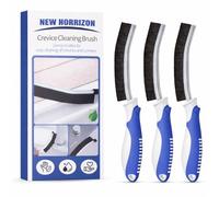 New Horrizon 3 Pack Crevice Cleaning Brush Hard Bristle Brush
