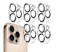 New Horrizon [5-Pack Camera Lens Protector for iPhone 16 Pro (6.3-Inch) & iPhone 16 Pro Max (6.9-Inch), 9H Tempered Glass, [LifetimeSupport][Case-Friendly][Anti-Scratch][Does Not Affect Night Shots]
