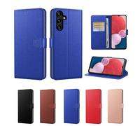 New Horrizon for Samsung A17 Phone Case with 3 Card Slots Magnetic Closure Kickstand Shockproof Protective Phone Case for Samsung Galaxy A17 - Blue (Blue, Samsung Galaxy A17)