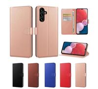 New Horrizon for Samsung A17 Phone Case with 3 Card Slots Magnetic Closure Kickstand Shockproof Protective Phone Case for Samsung Galaxy A17 - Rose Gold (Rose Gold, Samsung Galaxy A17)