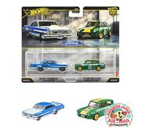 new Hot Wheels 2-Pack Custom 64 Galaxie 500 67 Ford Anglia Racer fm Japan