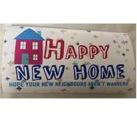 New house/new home themed Novelty Chocolate Bar gift. For friends. family or work collegue (One Size, Caramel)