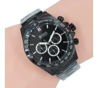 NEW HUGO BOSS 1512961 STAINLESS STEEL IKON BLACK MEN'S WATCH UK