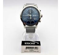 NEW HUGO BOSS 1513441 MENS JET BLUE DIAL MESH STRAP CHRONOGRAPH WATCH