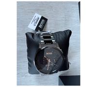 NEW HUGO BOSS GRAND PRIX 1513814 STAINLESS STEEL ALL BLACK MENS WATCH