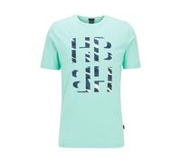 New Hugo BOSS men green designer summer beach t-shirt slim fit jeans suit XL £65