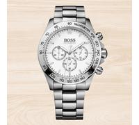 NEW Hugo Boss Men’s Chronograph Watch HB1512962 Stainless Steel Strap White Dial