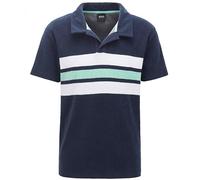 New Hugo BOSS mens blue beach summer casual knit knitted polo t-shirt top £99 XL