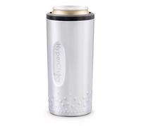 New HyperChiller Slim HBC100SS, Dual Wall Vacuum Insulated, Slim Can Cooler, Beer, Soda, Energy Drinks, Seltzer, Wine Cooler, Fits All Standard 12 OZ Slim Cans, Cup Holder Friendly, Stainless Steel