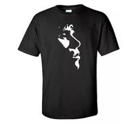 New Ian Brown Face Tshirt The Stone Roses Music Band Guitar Mens Ladies Top Tee - Black - L