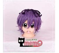 New ib garry purple high temperature wire cos short cosplay anime wig + wig cap as the picture