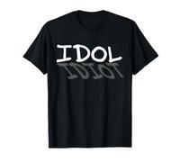 New Idol Idiot Design - Funny Shadow Effect T-Shirt