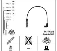 New Ignition Cable Kit for AUDI SEAT SKODA VW:BEETLE,BORA V,GOLF V,SHARAN