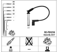 New Ignition Cable Kit for FORD:KA,IKON V,KA Van,FIESTA V,STREET KA 1319063