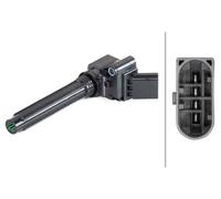Hella Ignition Coil 5DA 358 057-561 4-Pin Pencil Flush-Fitting Fits Audi Cupra Seat Skoda VW