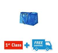 IKEA FRAKTA Large Bags, Shopping Laundry Storage Garden, Pack of 5, Blue 71L New