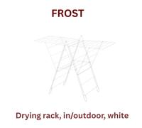 New IKEA FROST Foldable Laundry Cloth Drying Rack In/Outdoor Towel Dryer White