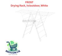 New IKEA FROST Foldable Laundry Cloth Drying Rack In/Outdoor Towel Dryer White