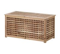 New IKEA HOL Storage Coffee Table 98x50cm Acacia Solid Wood home decoration